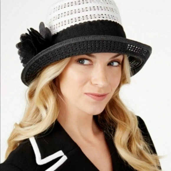 Nine West Floral Cloche Hat - Picture 1 of 2